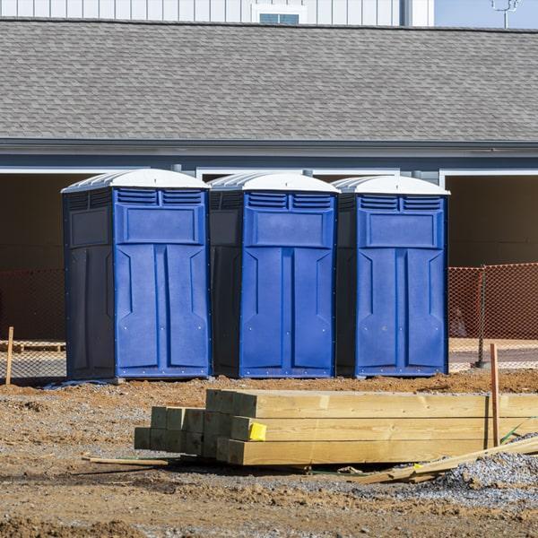 the minimum rental period for a construction site porta potty is usually one month